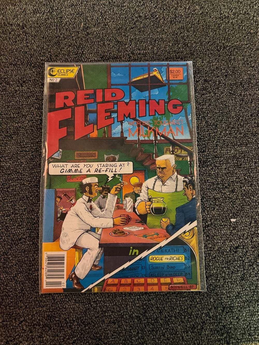 Eclipse Comics Reid Fleming World's Toughest Milkman No 2 Comic Book